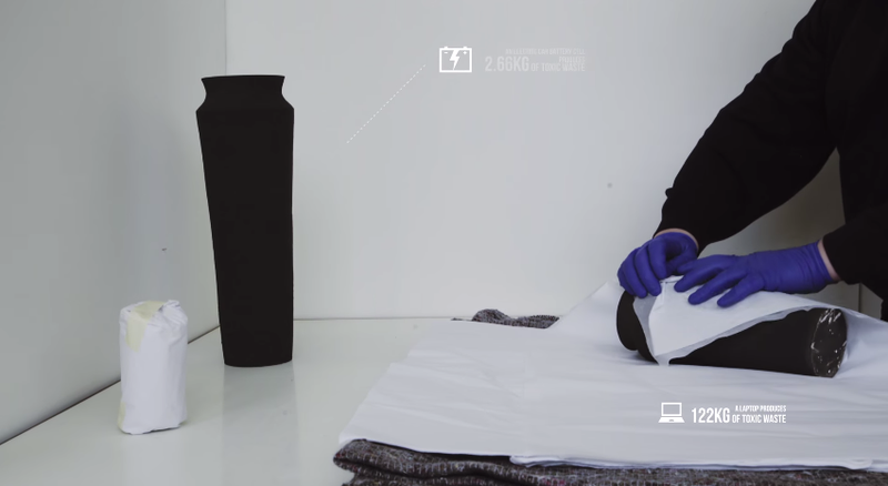 Illustration for article titled These Vases Are Actually Made From Liquified Smartphone Byproducts
